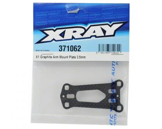 XRay X1 Graphite 2.5mm Arm Mount Plate — image 3 of 3