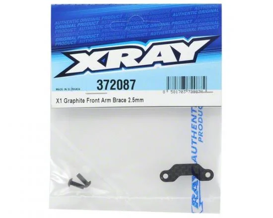 XRay X1 Graphite Front Arm Brace - 2.5mm — image 3 of 4