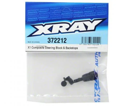 XRay X1 Composite Steering Block + Backstops — image 3 of 3