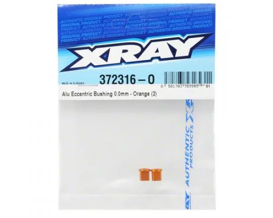 XRay Aluminium Eccentric Bushing 0.0mm - Orange (2) &mdash; image 2 of 2