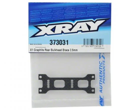 XRay X1 Graphite Rear Bulkhead Brace — image 2 of 2