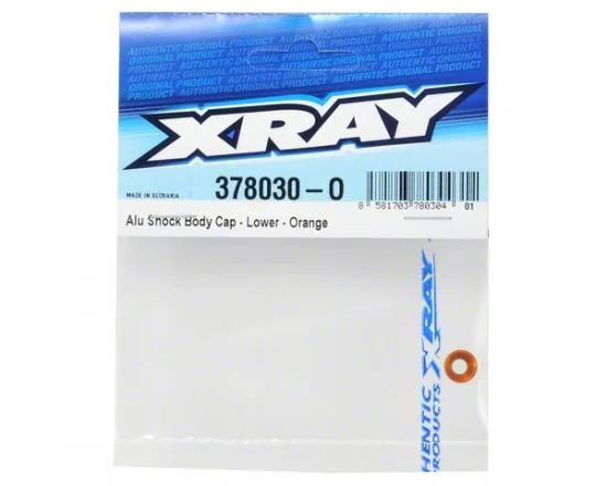 XRay Aluminium Shock Body Cap - Lower - Orange — image 2 of 2