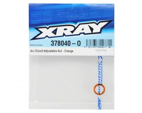 XRay Aluminium Shock Adjustable Nut - Orange — image 2 of 2
