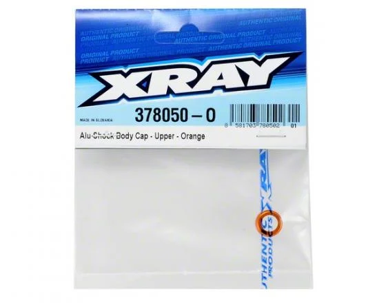 XRay Aluminium Shock Body Cap - Upper - Orange — image 2 of 2