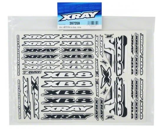 XRay XB8 Sticker For Body - White — image 2 of 2