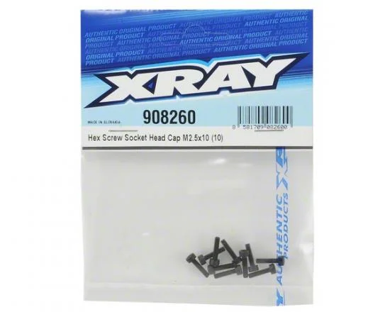 XRay Hex Screw Socket Head Cap M2.5X10 (10) — image 3 of 3