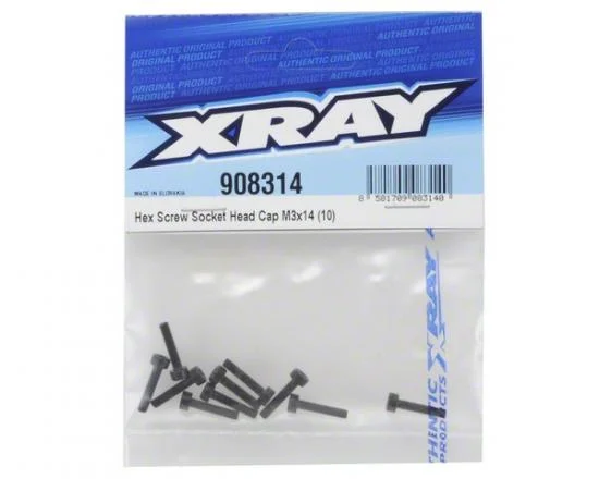 XRay Hex Screw Socket Head Cap M3X14 (10) — image 2 of 3