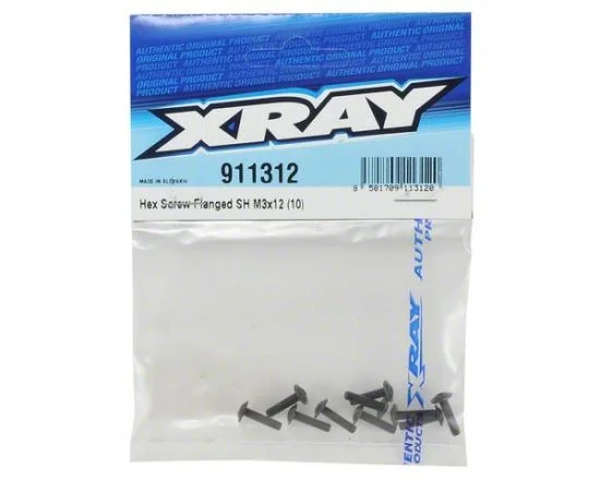 XRay Hex Screw Flanged SH M3X12 (10) — image 3 of 3