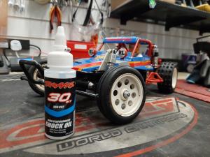 Shock oil change on a Tamiya Wild One